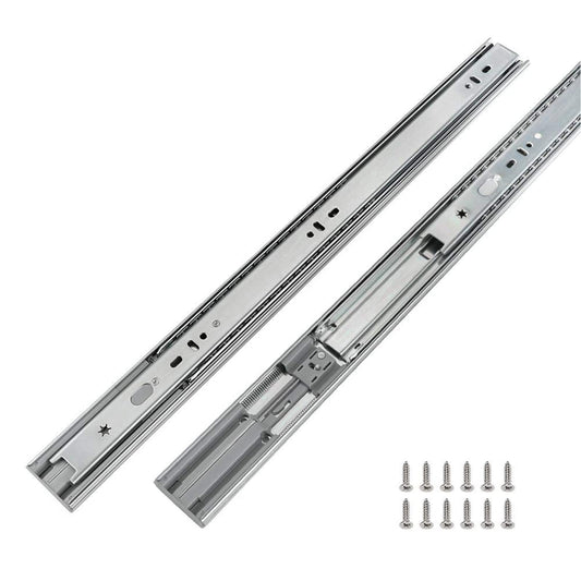 1 Pair Soft Close Drawer Slides 12 inch Heavy Duty Drawer Slides, Full Extension Ball Bearing Side Mount Drawer Slides for Dresser